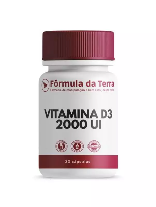 Vitamina D3 2000UI - 30 Cápsulas