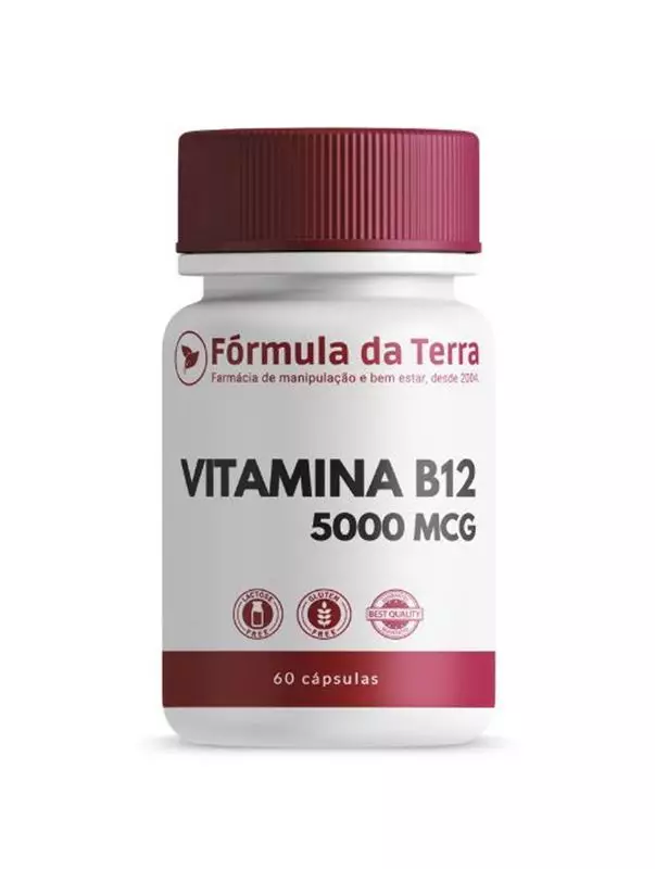 Vitamina B12 5000mcg - 60 Cápsulas