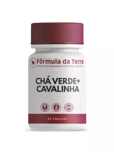 Chá Verde + Cavalinha - 60 Cápsulas Chá Verde + Cavalinha - 60 Cápsulas