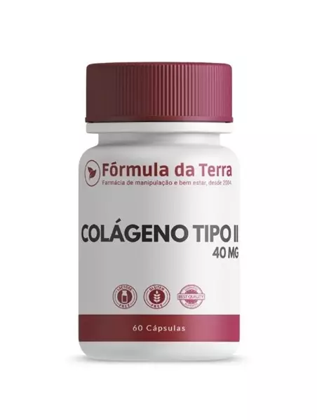 Colágeno Tipo II 40mg - 60 Cápsulas