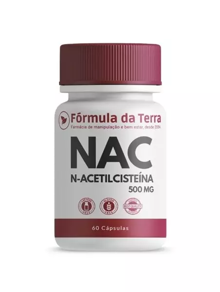 N Acetilcisteina (NAC) 500mg - 60 Cápsulas